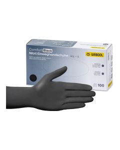 Comfort Black Nitril Einweghandschuhe, 0.07mm