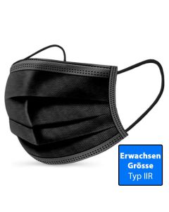 Hygienemaske schwarz Typ IIR /N