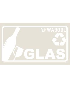 Kleber «GLAS» 18 x 10 cm