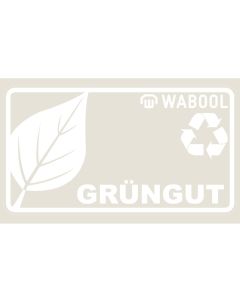 Kleber «GRÜNGUT» 18 x 10 cm