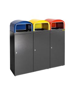 TrennMax Trio Outdoor 3x80l einseitig, anthrazit