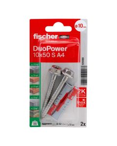 Fischer DuoPower Nylondübel S A4, 10x50mm