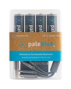 Pale Blue Akku-Batterie AA, USB-C 4er-Set