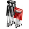 FACOM Gabel-Ringschlüssel Gekröpft – SW 8, Länge 127 Mm, 12-kant – Für Muttern, Satiniertes Chrom, 1 Stück