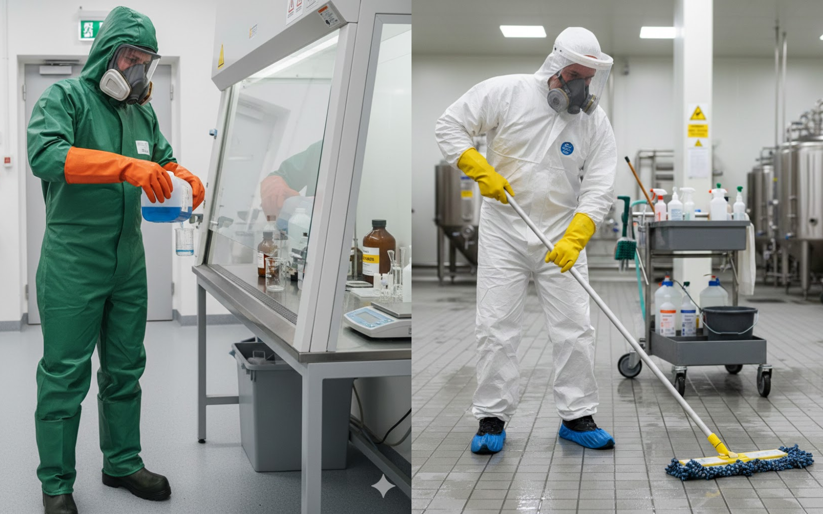 Persönliche Schutzausrüstung (PSA) für Reinigungskräfte